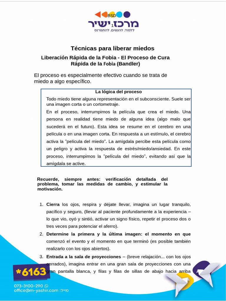 Técnicas para Liberar Miedos | PDF | Temor | Cine