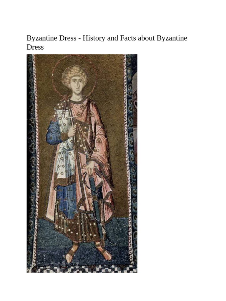 Byzantine Dress | PDF | Clothing | Fashion, image size:768x1024