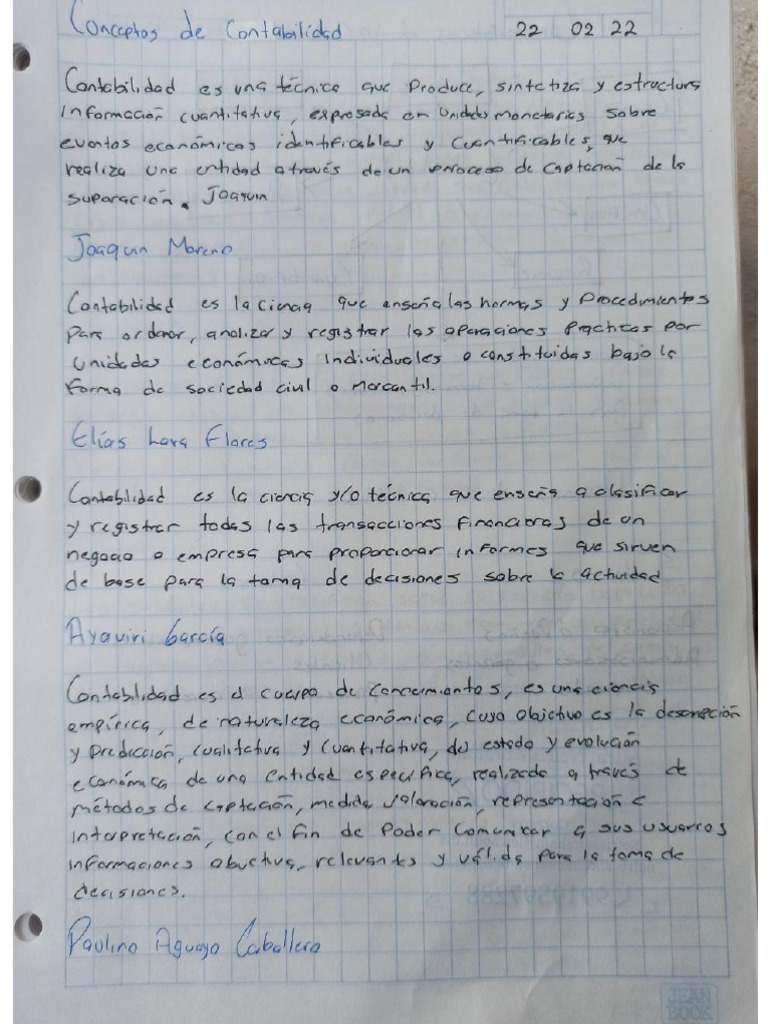 Conceptos De Contabilidad Pdf