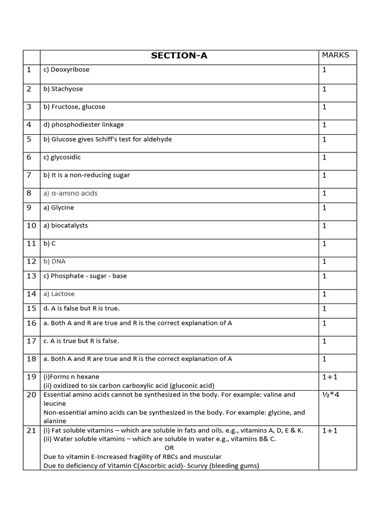 Biomolecules Answer Key | PDF | Carbohydrates | Rna