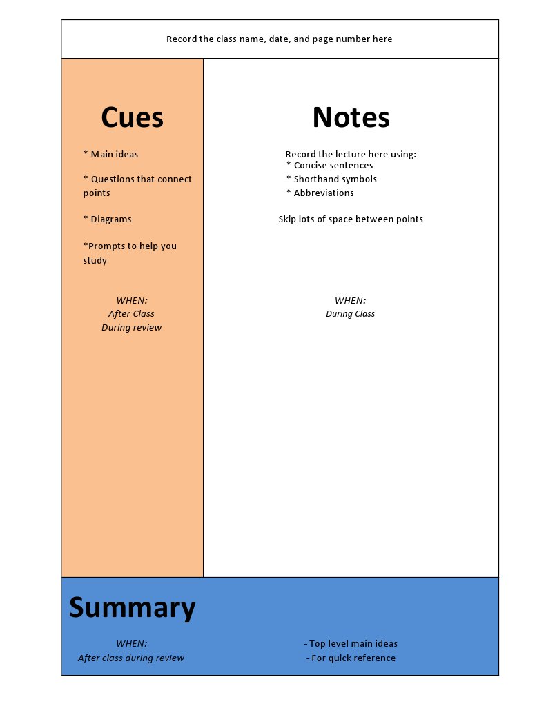 Cornell Note Taking | PDF | Computers