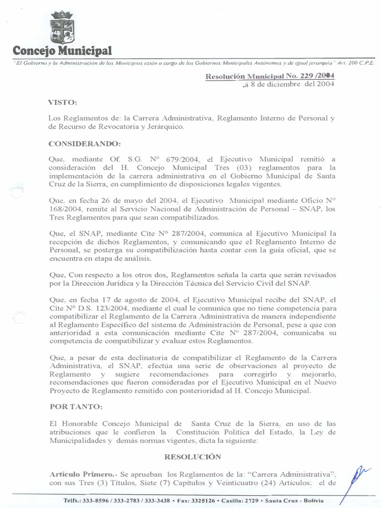 Rip Antiguo de Personal Ham SCZ Rm-2004-229 | PDF | Regulación ...