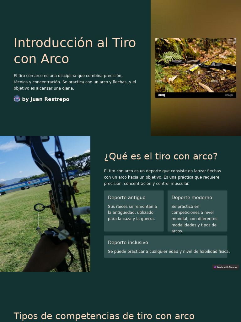 Introduccion Al Tiro Con Arco | PDF | Tiro al arco | Arco y flecha