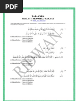 Susunan selawat solat terawih