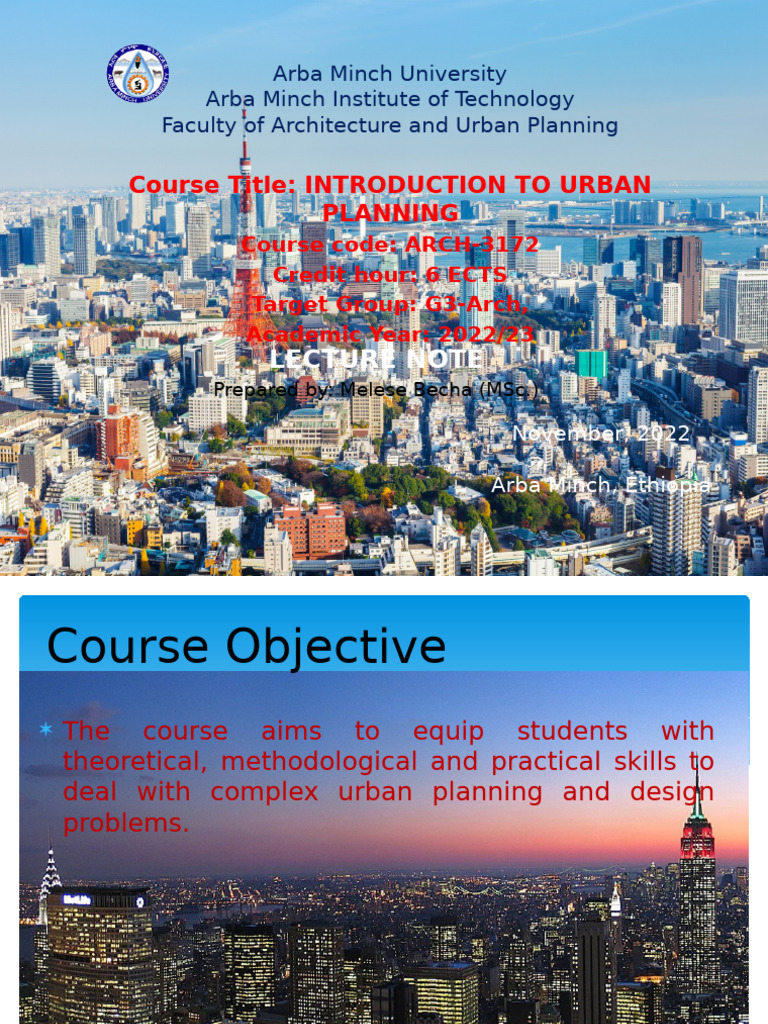 Urban Planning Course Overview | PDF | Urban Planning | Urban Design