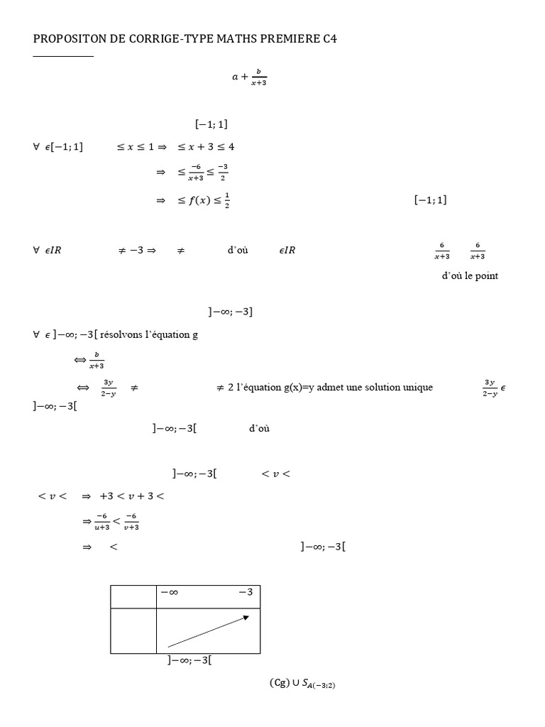 Corrigés d'exercices de maths 1ère C4 | PDF | Mathématiques | Géométrie
