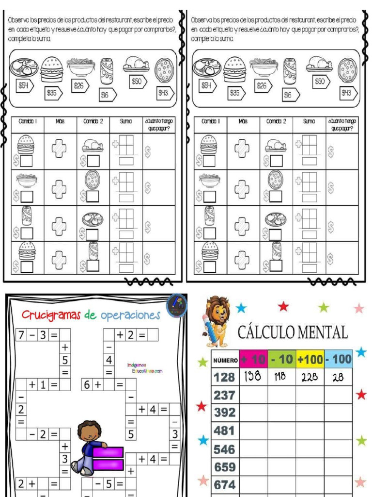 Actividades Matematicas Tercer Grado | PDF