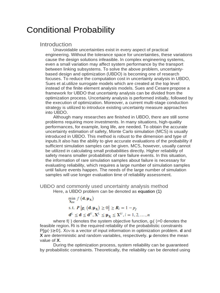 Conditional Probability | PDF | Reliability Engineering | Mathematical ...