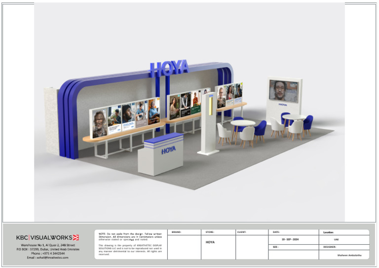 Hoya Display Design Specifications | PDF