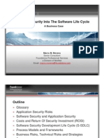 Building Security Into The Software Life Cycle: A Business Case