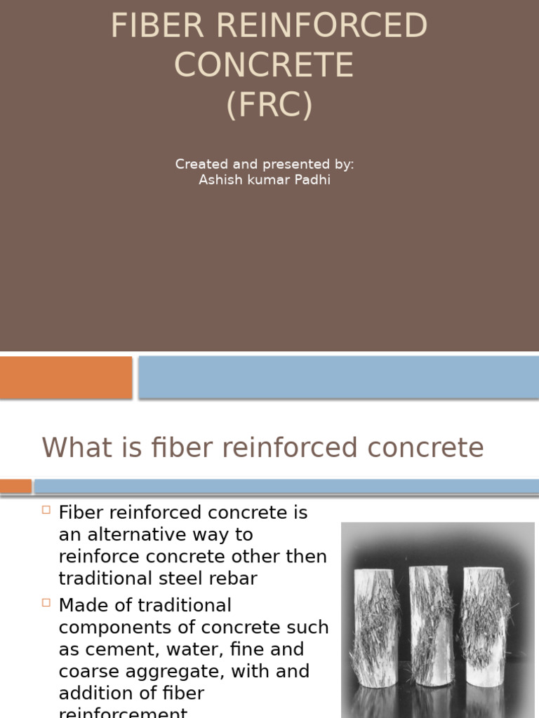 Fiber Reinforced Concrete | PDF | Concrete | Reinforced Concrete