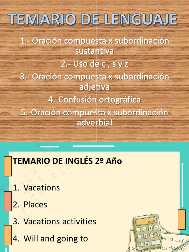 Temarios Iv Bimestre | PDF