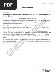 Multilevel Reading Part 1 - Exercise 4