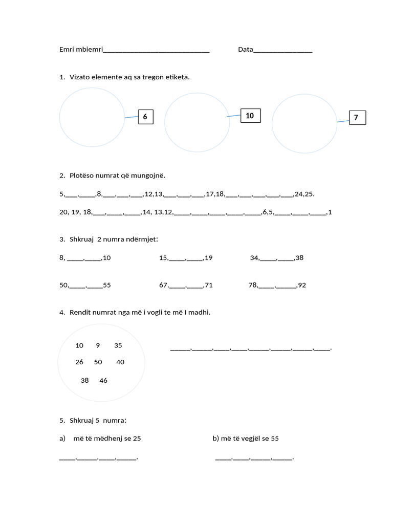 Ushtrime Matematike | PDF