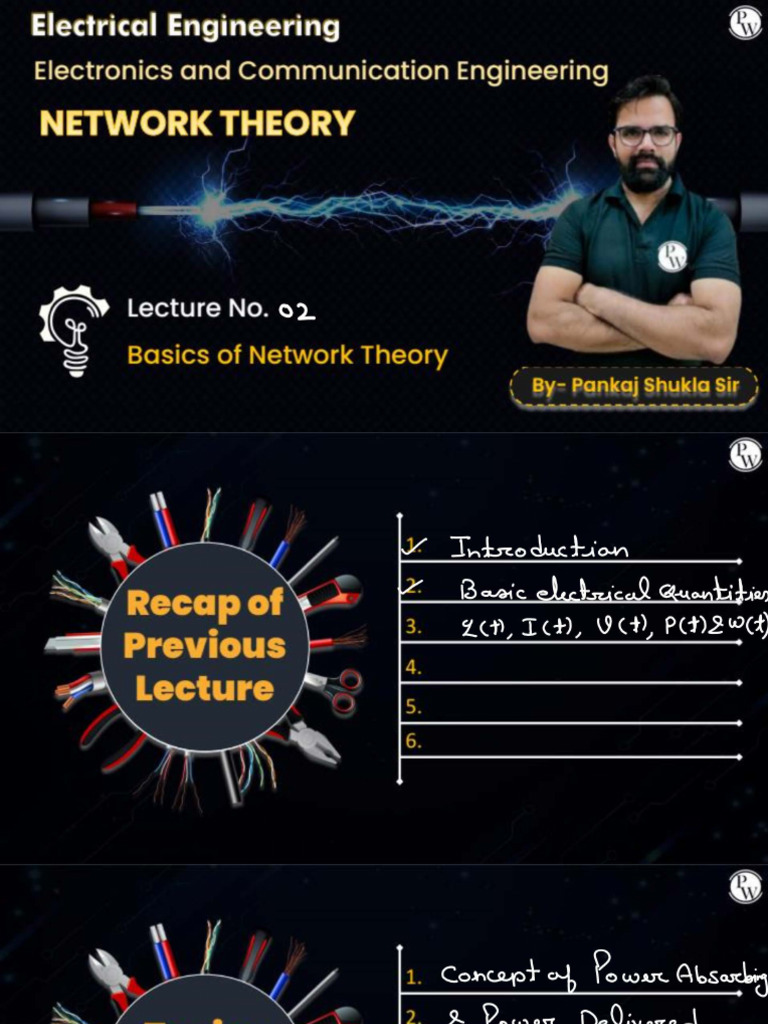 Basics of Network Theory 02 - Class Notes | PDF