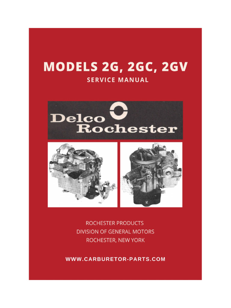 rochester-2gc-manual | PDF | Carburetor | Throttle