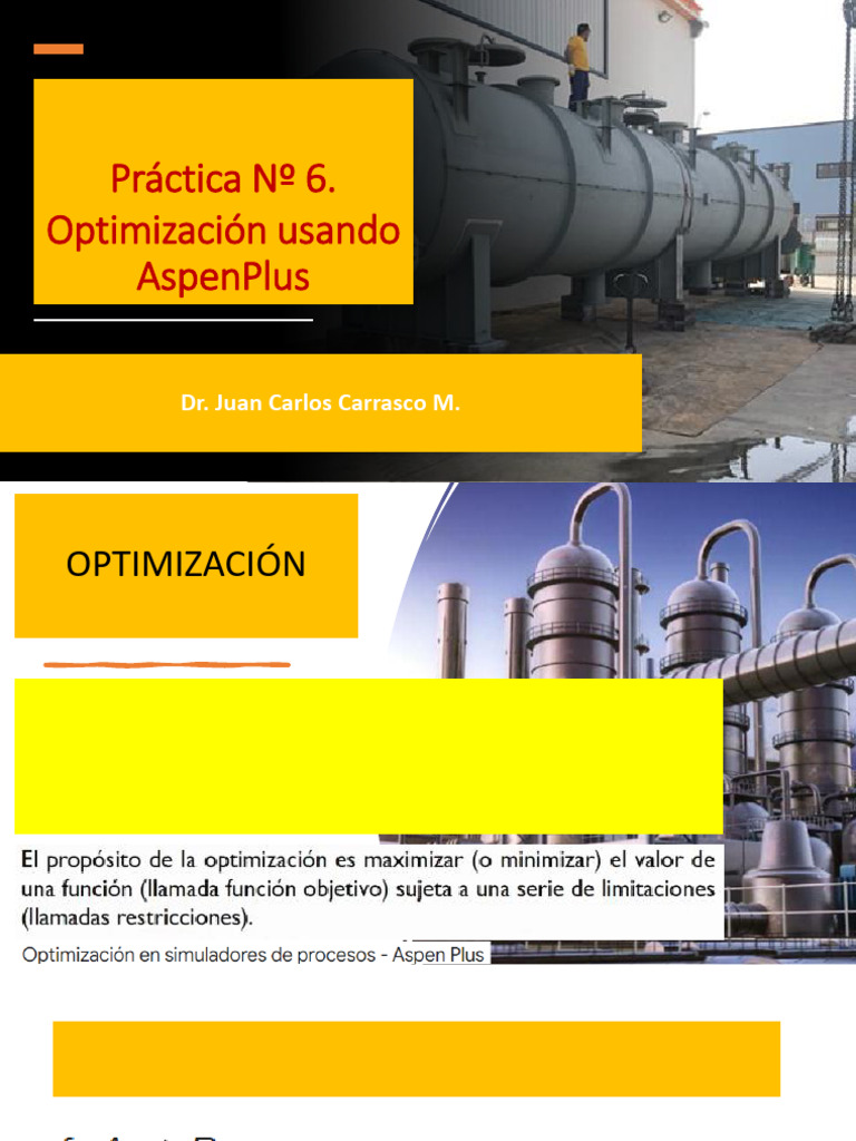 C9 2024 21oct Practica 6 Optimization AspenPlus | PDF | Optimización ...