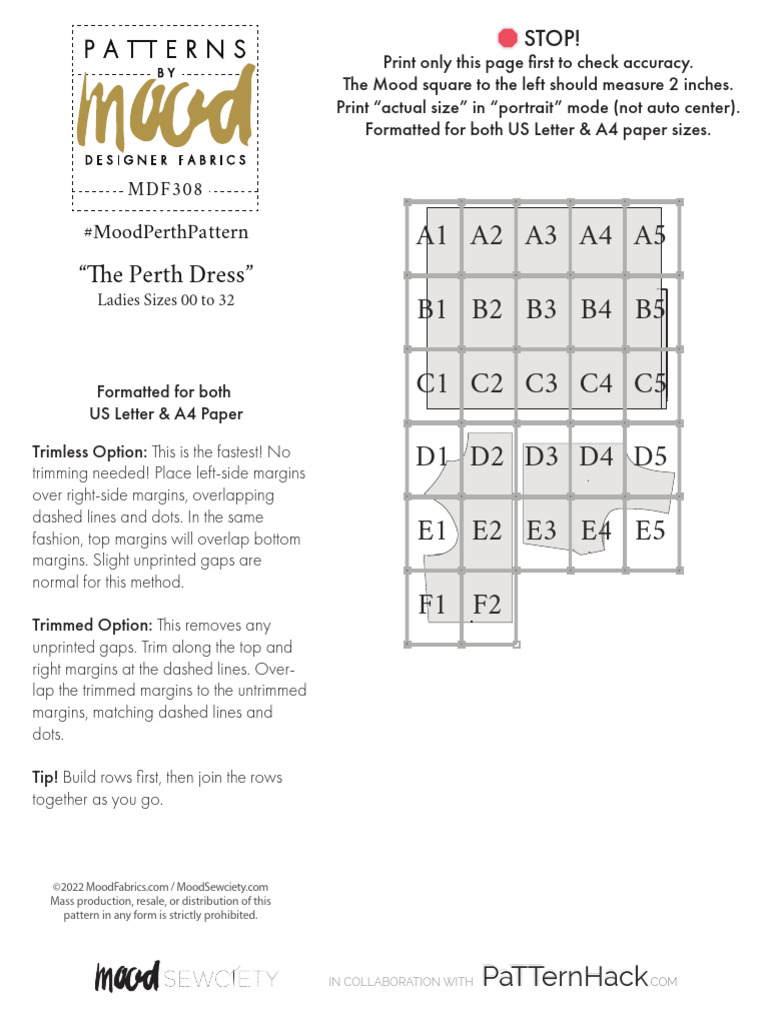 MDF308 Perth Letter A4 Tiled | PDF | Clothing