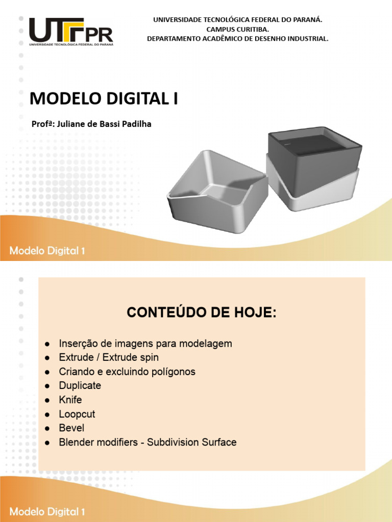 Técnicas de Modelagem 3D no Blender | PDF