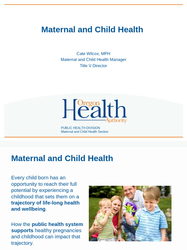 Maternal and Child Health Overview | PDF | Maternal Death | Public Health