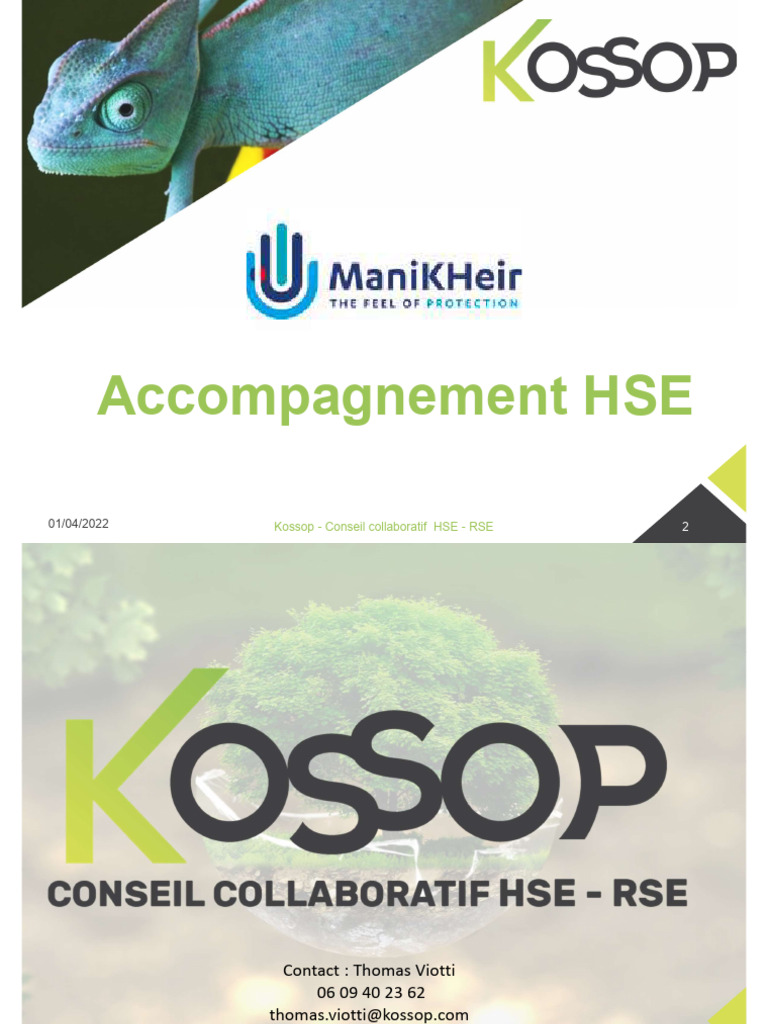 Accompagnement HSE pour Manikheir | PDF | Responsabilité sociétale des ...
