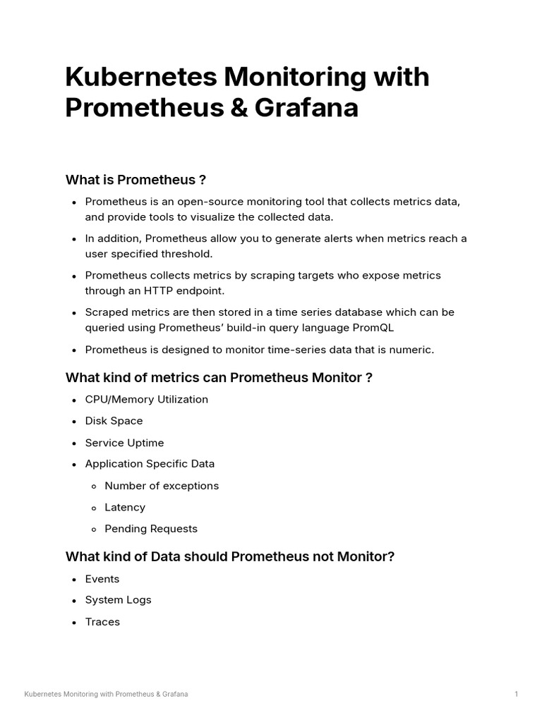 Kubernetes_Monitoring_with_Prometheus__Grafana | PDF | Computing ...