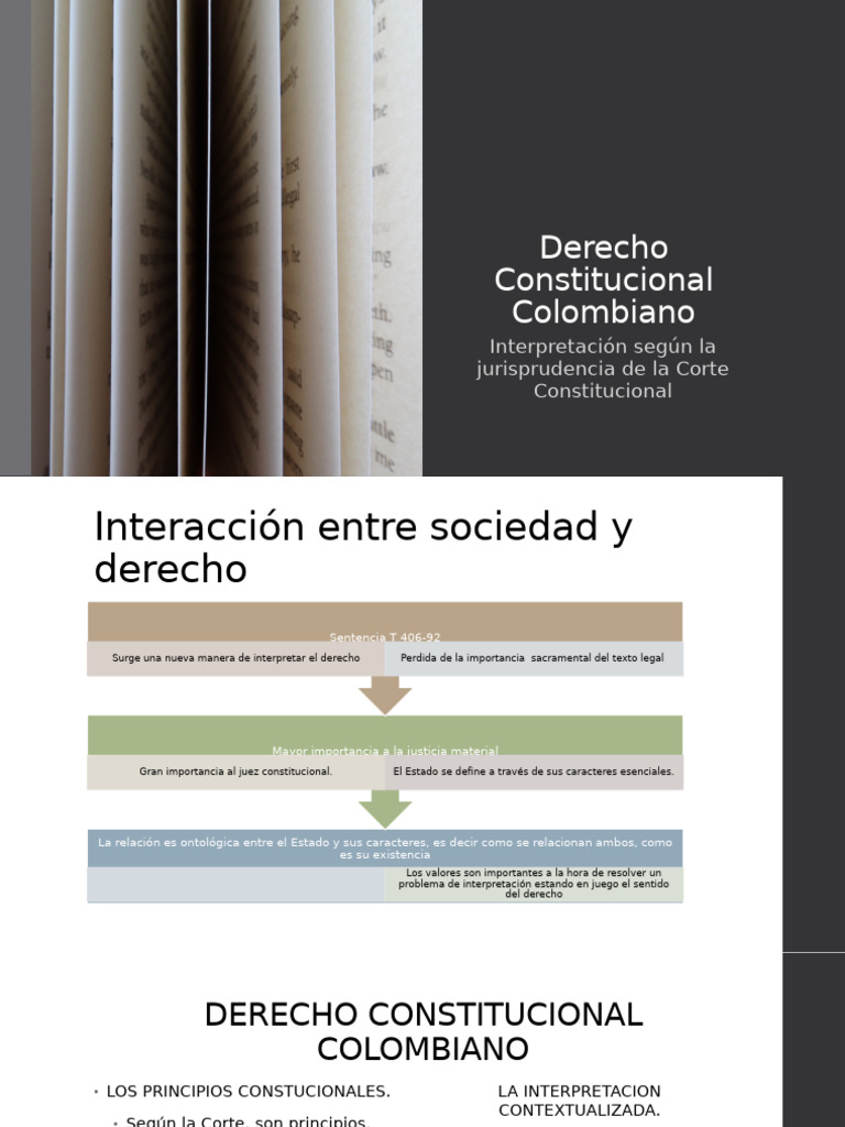 Interpretación del Derecho Constitucional en Colombia | PDF ...