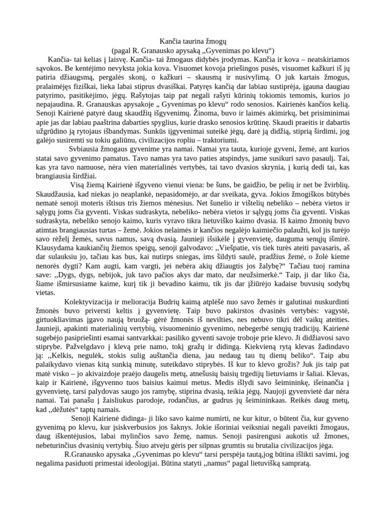 Rasinys Kancia Taurina Zmogu (Mokslobaze - LT) 2 | PDF