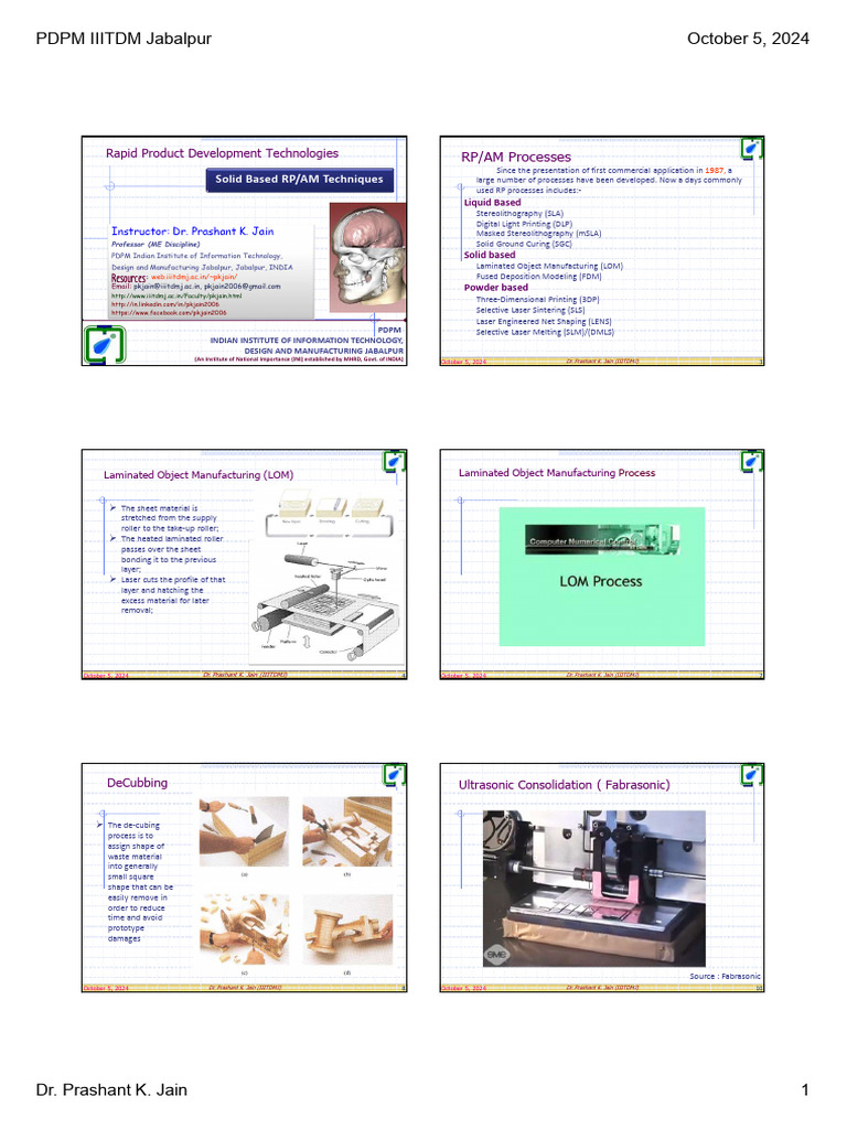 PDF- 4 Solid based RP techniques | PDF | 3 D Printing | Building ...