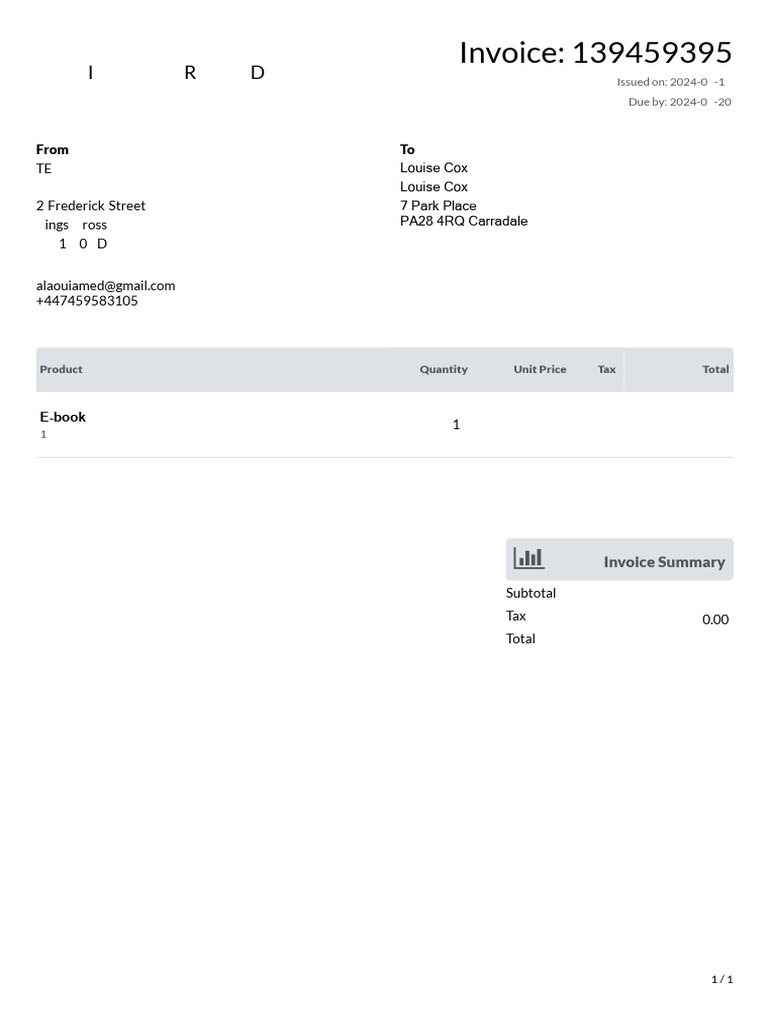 Invoice - 139459395 | PDF