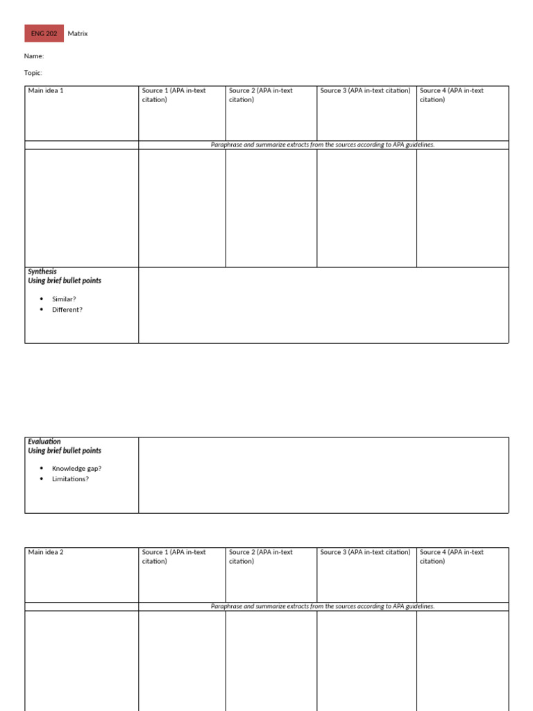 APA Source Analysis and Synthesis Guide | PDF | Foreign Language ...
