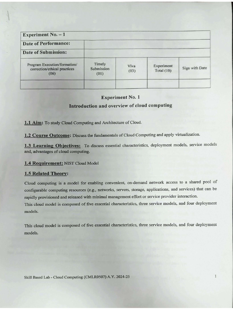 CC Experiment | PDF