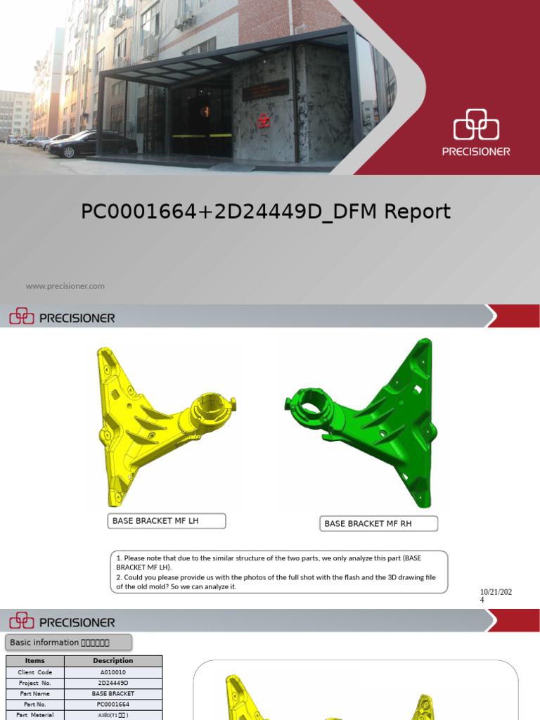 DFM Report for Base Bracket Analysis | PDF | Mechanical Engineering ...