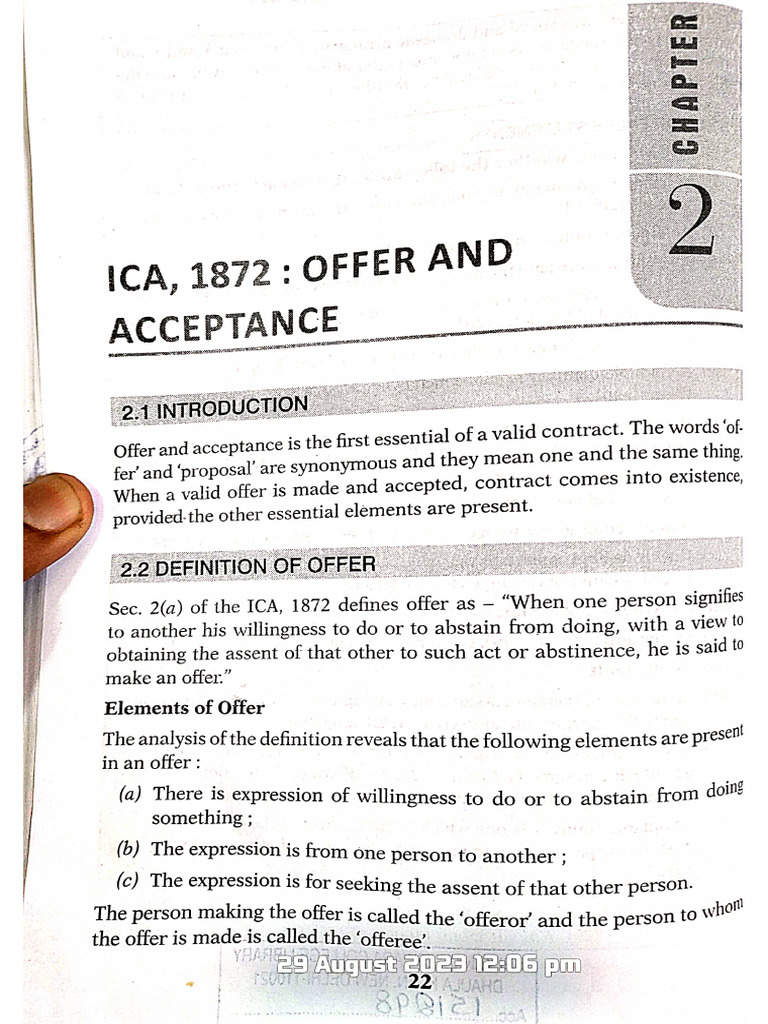 Chapter 2 B.law | PDF