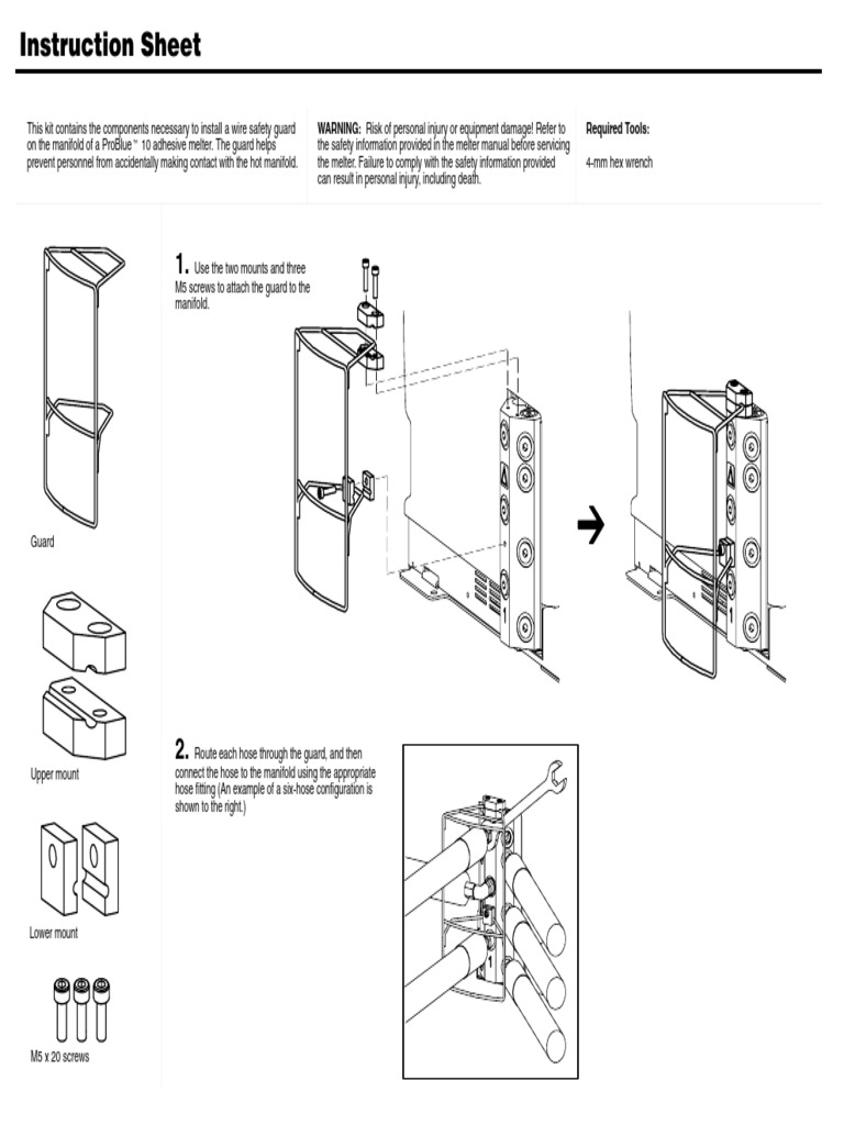 P/N 1055774A 6-Hose Manifold Guard Kit - P/N 1031871 | PDF | Technology ...