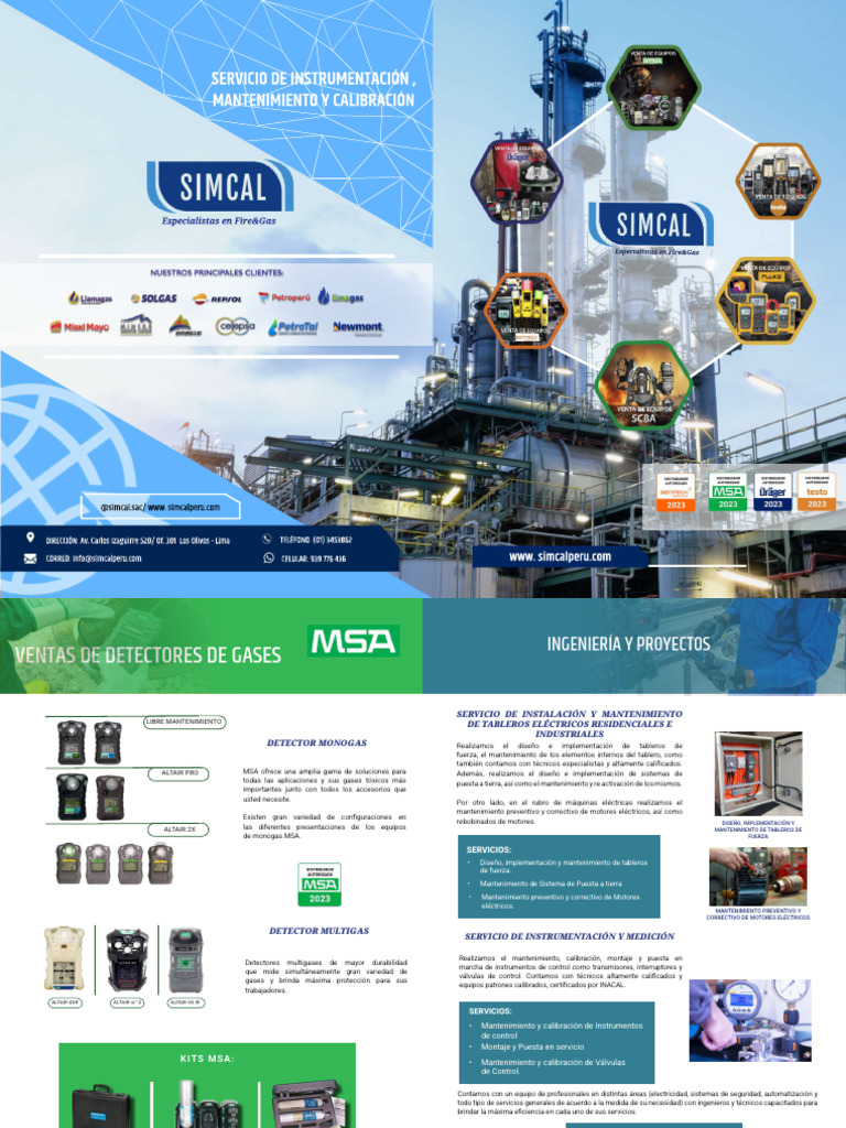 Servicios de Fire&Gas en Simcal S.A.C. | PDF | Calibración | Laboratorios