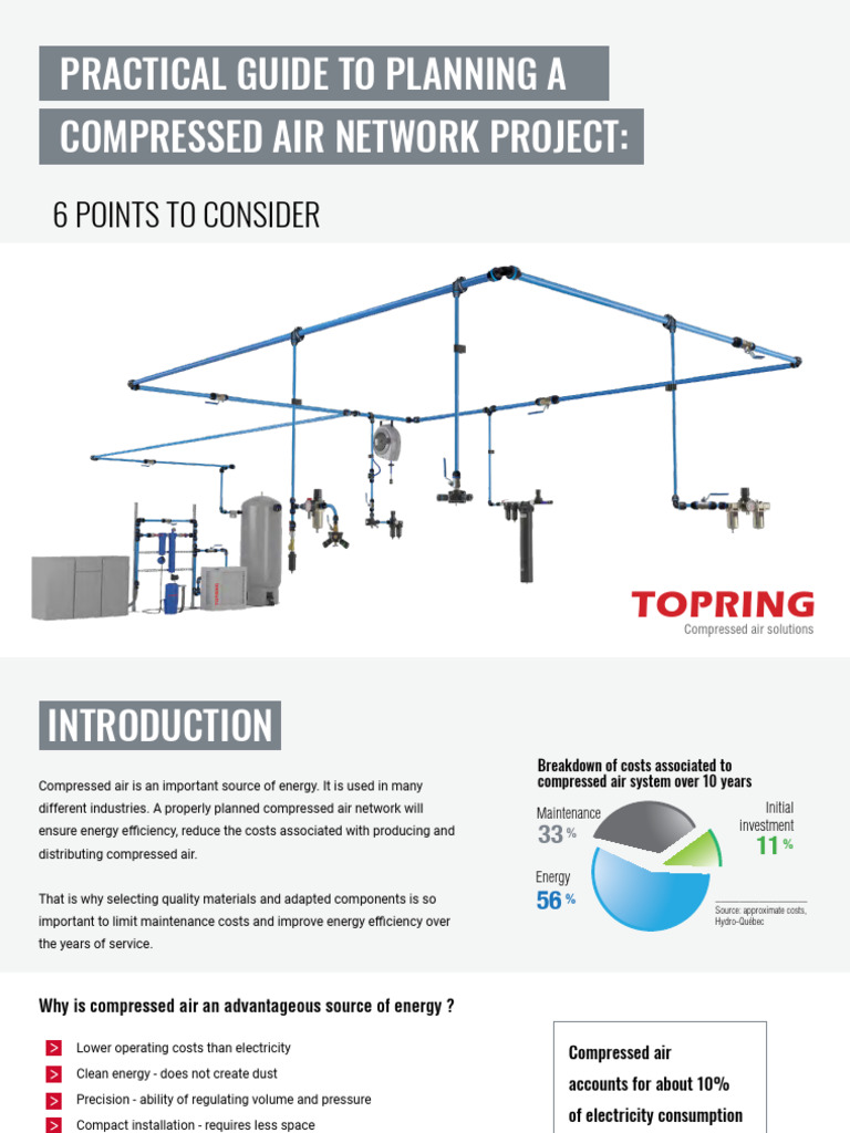 topring-white-paper-compressed-air-piping-system | PDF | Efficient ...