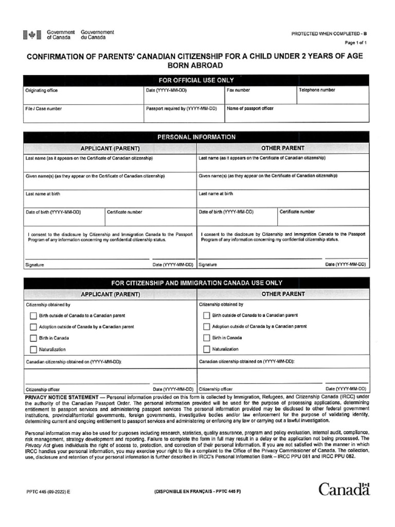 PPT445-PDF - Parents Canadian Citizenship | PDF