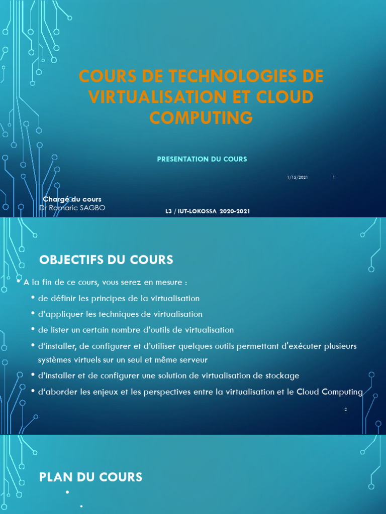 Cours sur la Virtualisation et Cloud Computing | PDF | Virtualisation ...