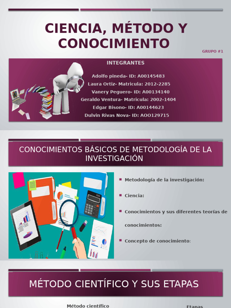 Ciencia, Método y Conocimiento GRUPO#1 | PDF | Conocimiento | Método ...