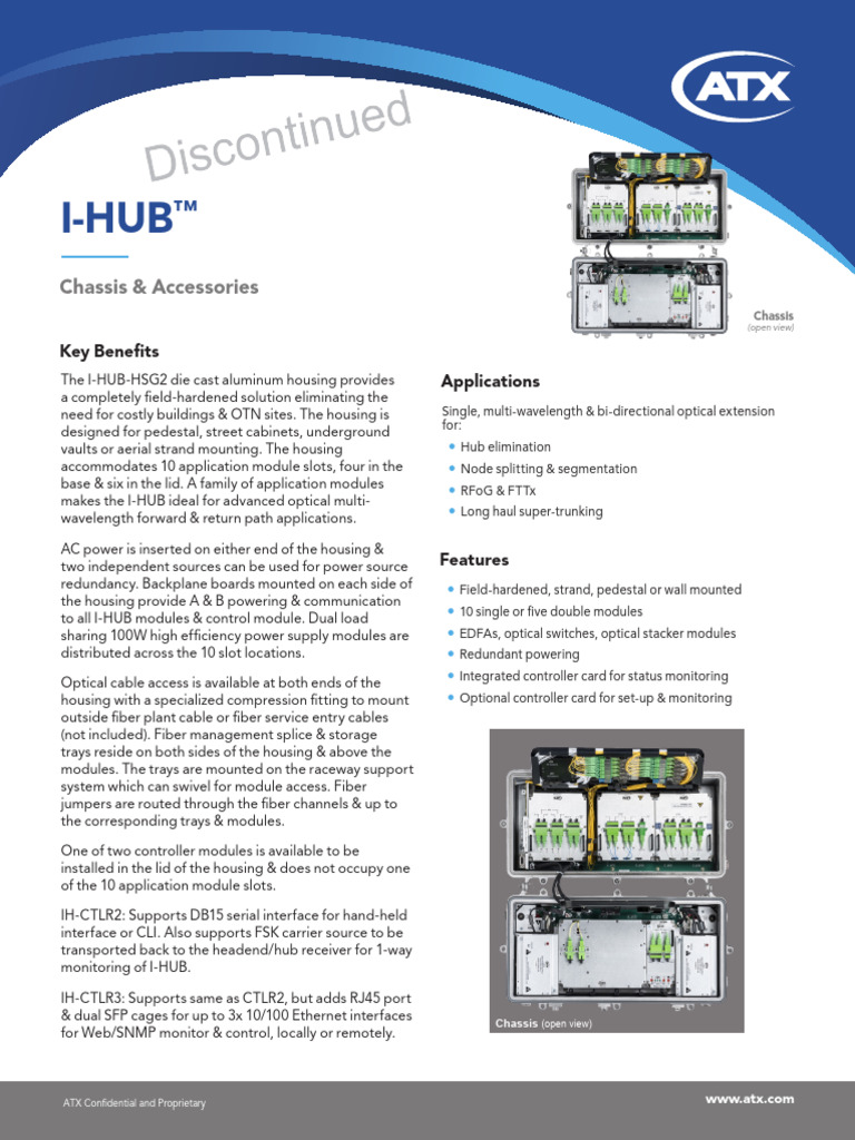 ANW1184 IHUB Chassis and Accessories | PDF | Alternating Current ...