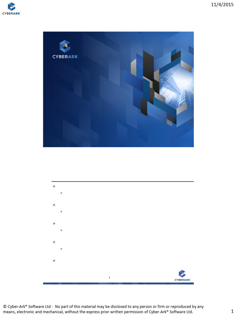 CyberArk Password Management Overview | PDF | Superuser | Secure Shell