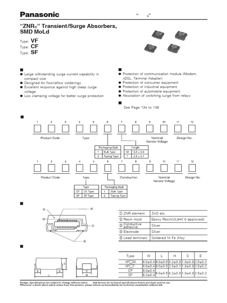 ZNR_Transient_Surge | PDF | Electrical Engineering | Electricity