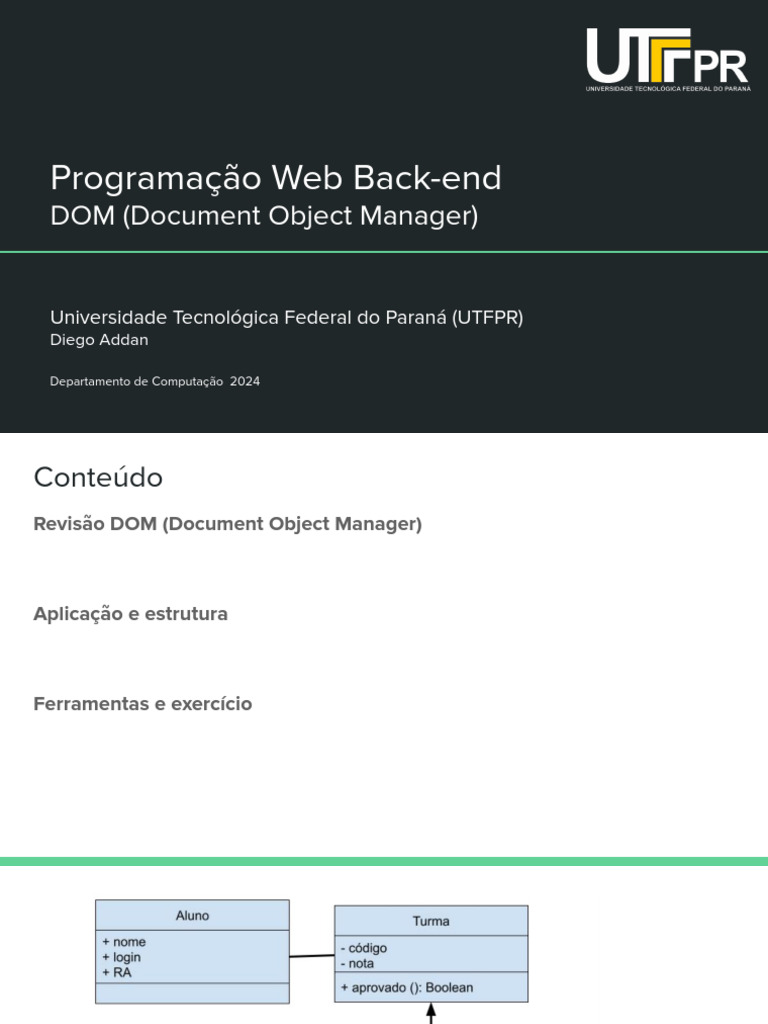 Introdução ao DOM em JavaScript | PDF | Modelo de Documento por Objetos ...