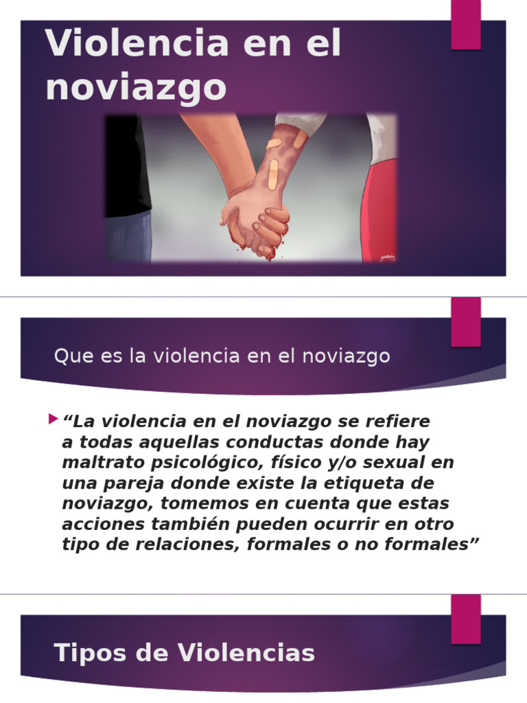 Diapos Violencia en El Noviazgo | PDF | Violencia | Relaciones ...