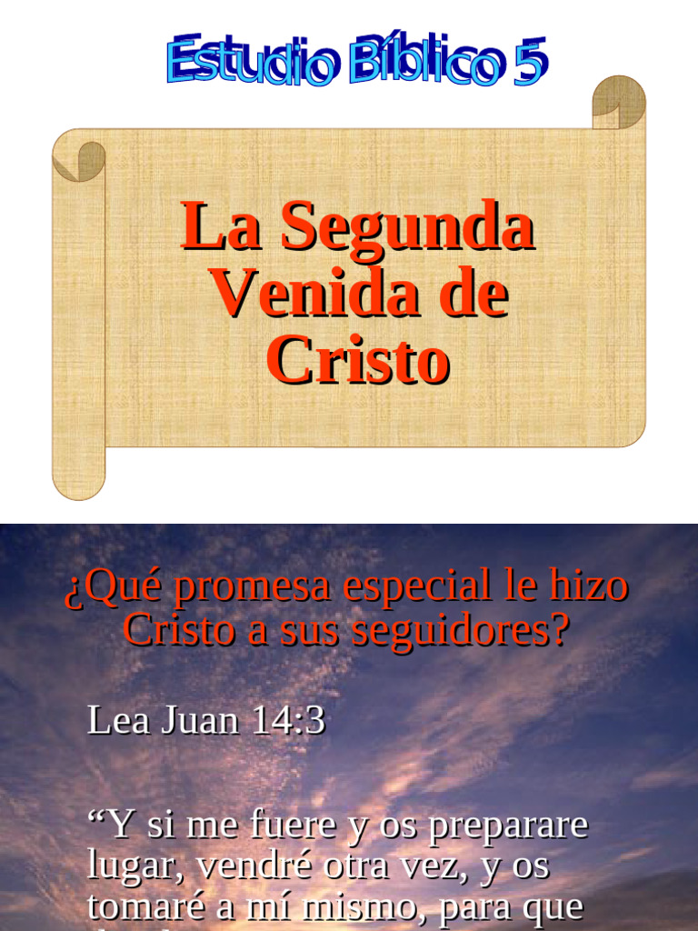 La Segunda Venida de Cristo | PDF | Cristo (título) | Segundo advenimiento