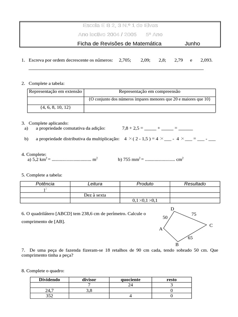 ficha-de-revis-es-de-matem-tica-5-ano-pdf-matem-tica-elementar