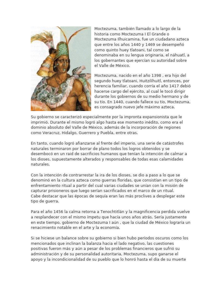 Moctezuma Pdf