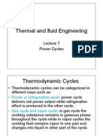 Thermal and Fluid Engineering: Power Cycles