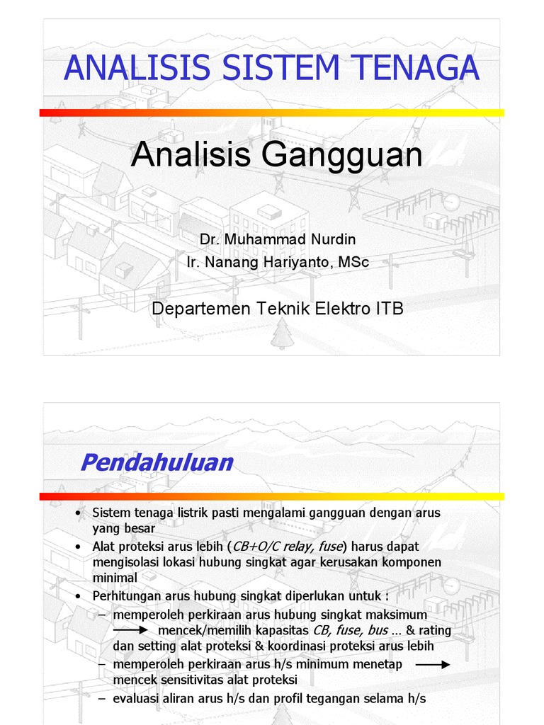 analisis sistem tenaga listrik analisis sistem tenaga listrik